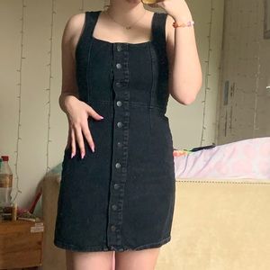 Urban Outfitters Black Denim Dress Sz 6